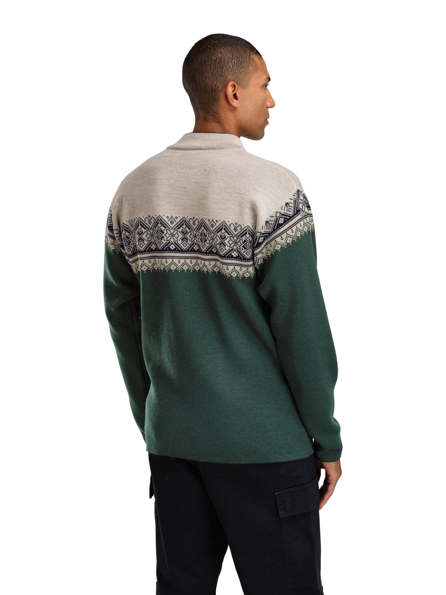 Dale Of Norway M MORITZ MASC SWEATER Pinegreen Sand S - PeakStyle