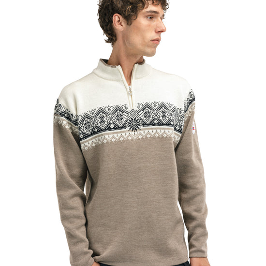 Dale Of Norway M MORITZ MASC SWEATER Mountainstone Sand 3XL - PeakStyle