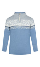 Dale Of Norway MORITZ KIDS SWEATER Blueshadow Grey Schiefer 12 Year - PeakStyle