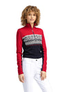 Dale Of Norway W MORITZ FEM BASIC SWEATER Raspberry Navy Offwhite S - PeakStyle