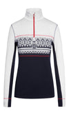 Dale Of Norway W MORITZ FEM BASIC SWEATER Navy White Raspberry XL - PeakStyle