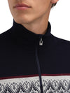 Dale Of Norway M MORITZ MASC BASIC SWEATER Raspberry Navy Offwhite XXL - PeakStyle