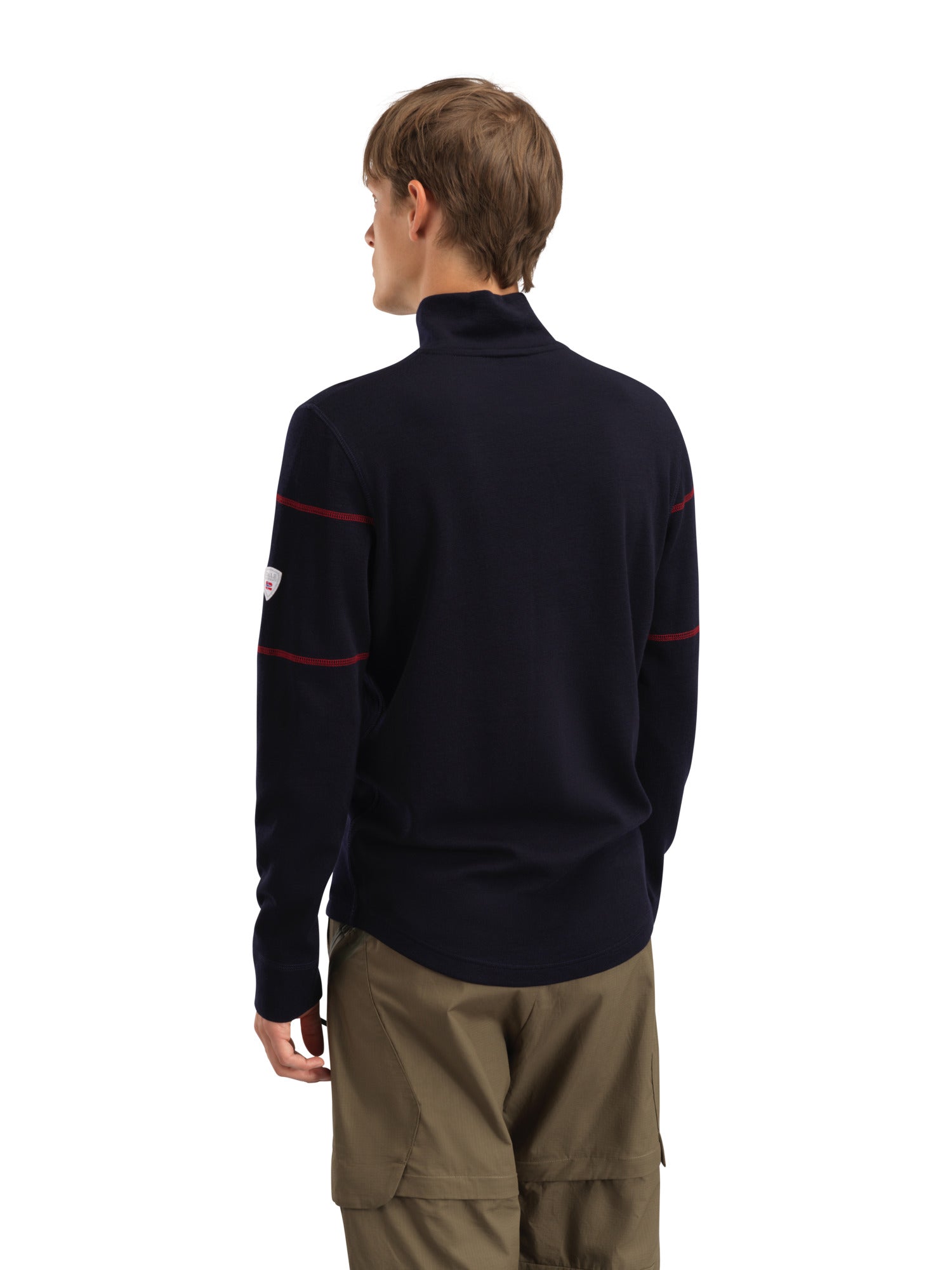 Dale Of Norway M MORITZ MASC BASIC SWEATER Navy White Raspberry XXL - PeakStyle