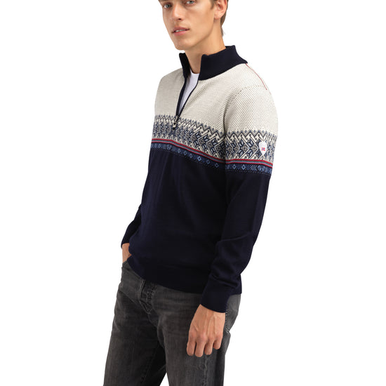 Dale Of Norway M HOVDEN MASC SWEATER Navy Blueshadow Indigo XXL - PeakStyle
