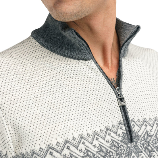 Dale Of Norway M HOVDEN MASC SWEATER Smoke Offwhite XXL - PeakStyle