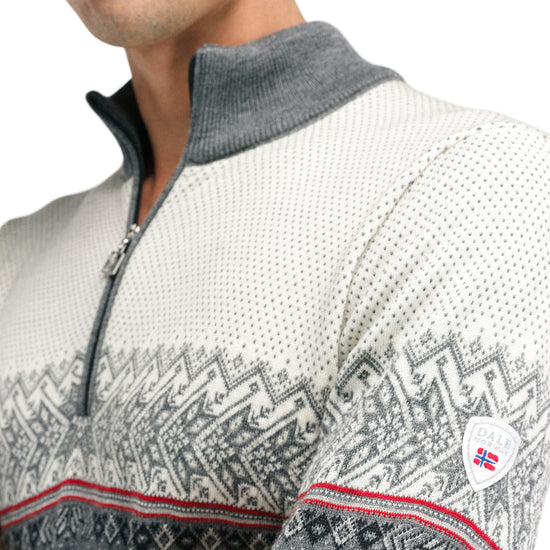 Dale Of Norway M HOVDEN MASC SWEATER Smoke Offwhite XXL - PeakStyle