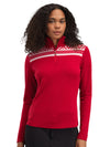 Dale Of Norway W CORTINA BASIC FEM SWEATER Raspberry Offwhite XL - PeakStyle