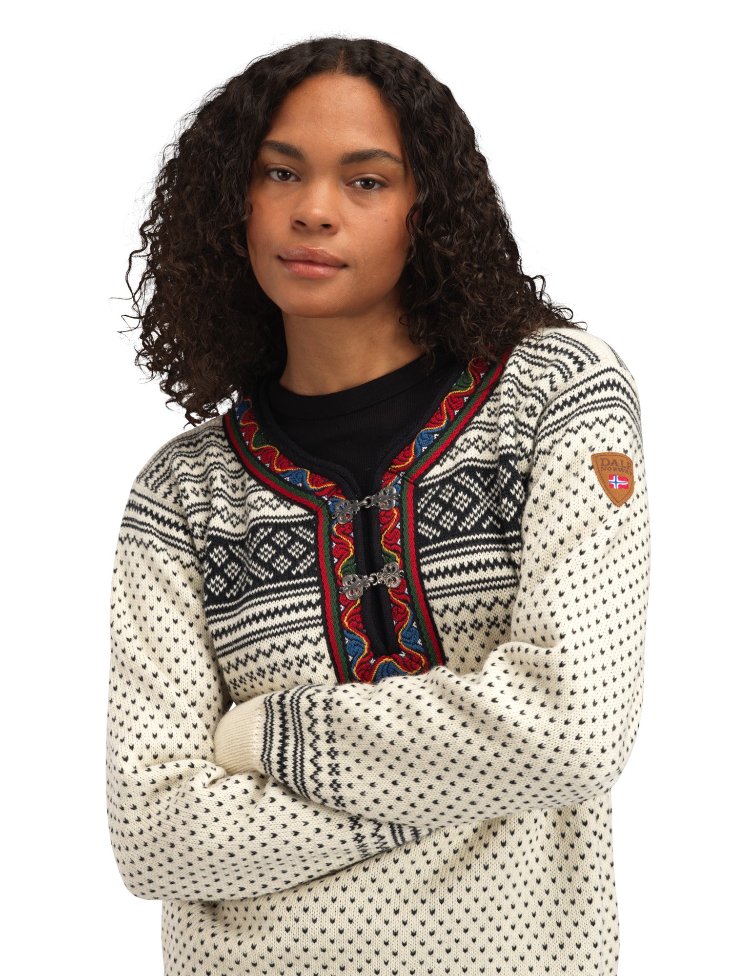 Dale Of Norway SETESDAL UNI SWEATER Offwhite Black 3XL - PeakStyle