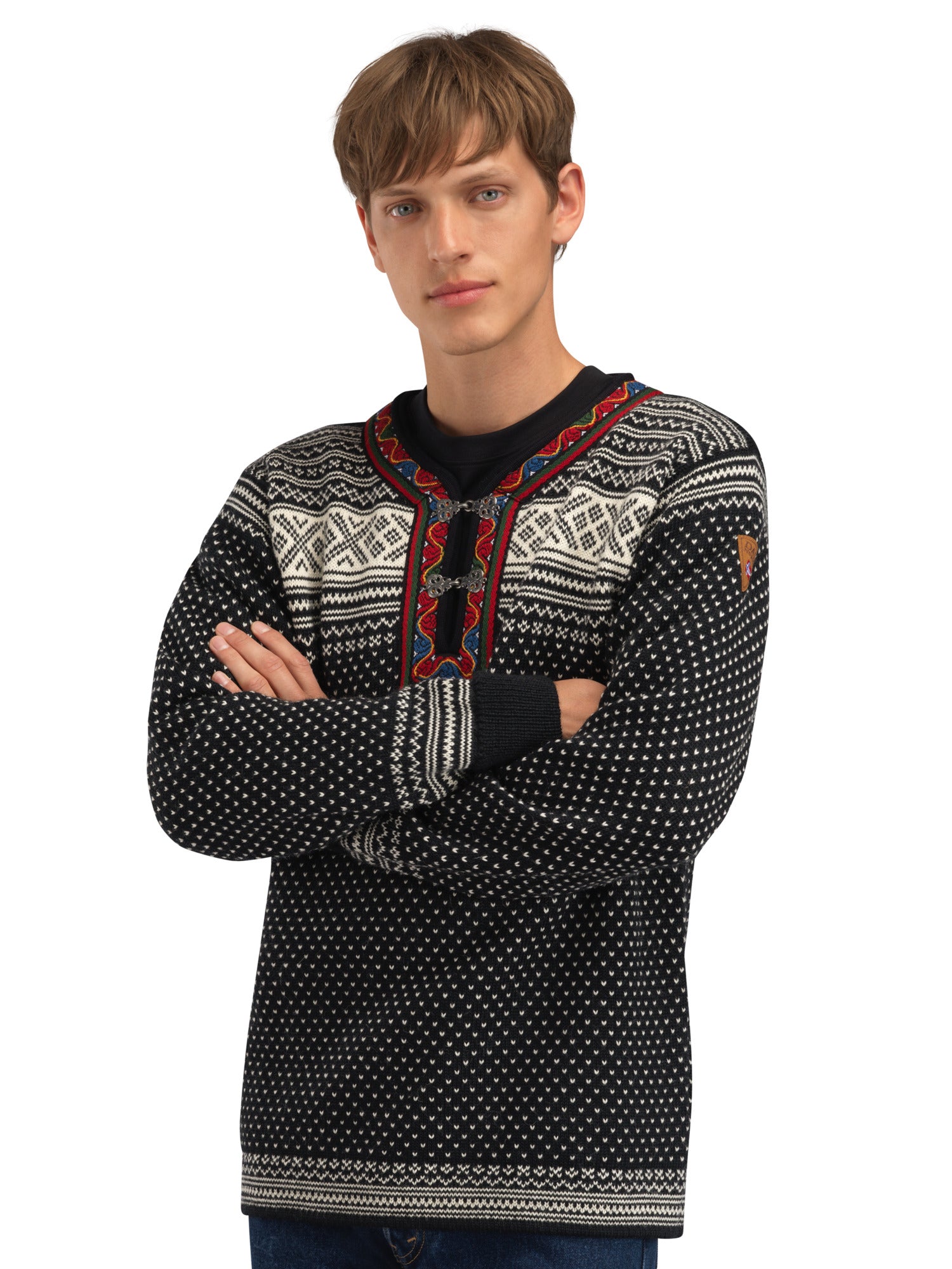 Dale Of Norway SETESDAL UNI SWEATER Black Offwhite 3XL - PeakStyle