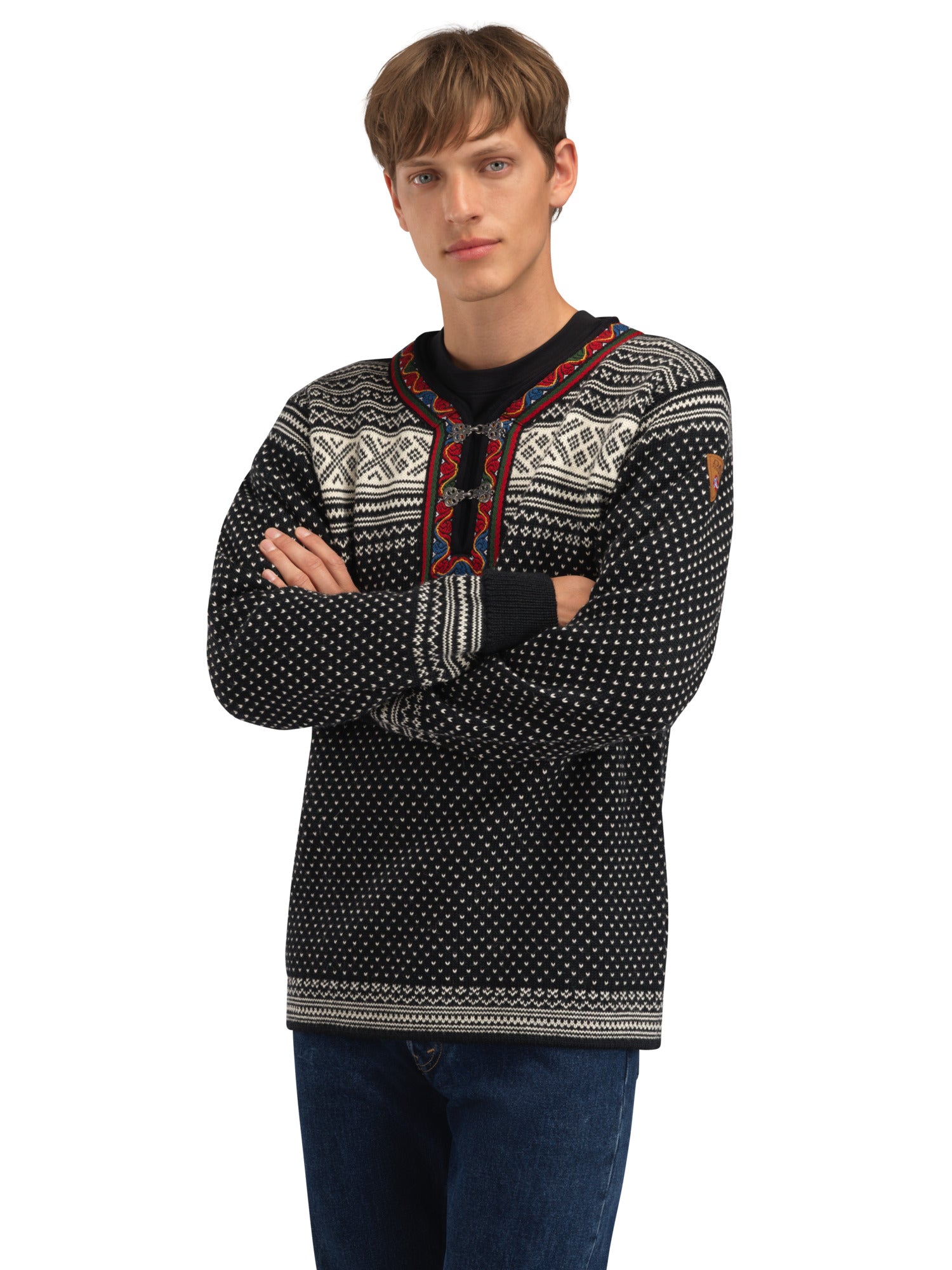 Dale Of Norway SETESDAL UNI SWEATER Black Offwhite 3XL - PeakStyle