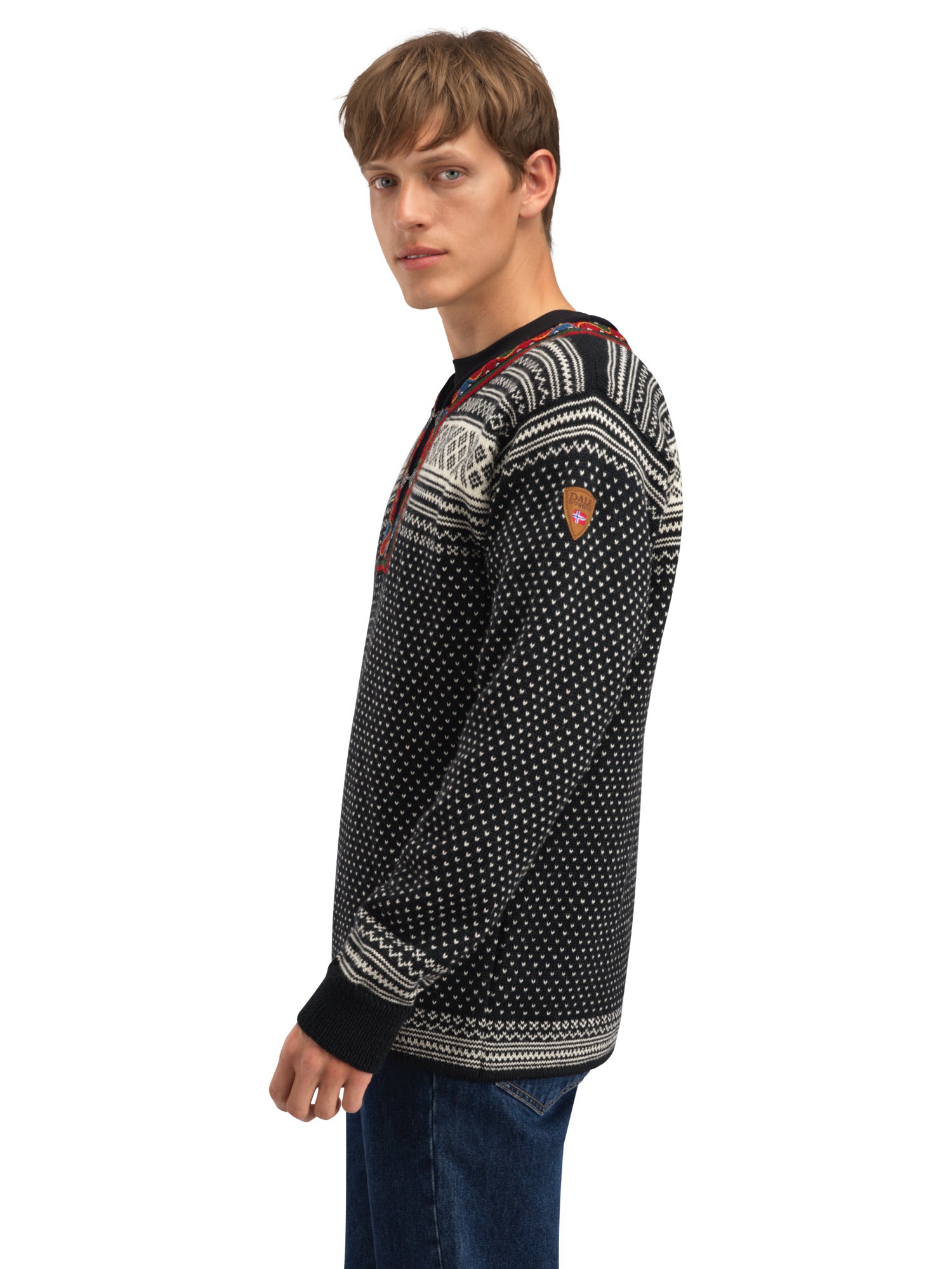 Dale Of Norway SETESDAL UNI SWEATER Black Offwhite 3XL - PeakStyle