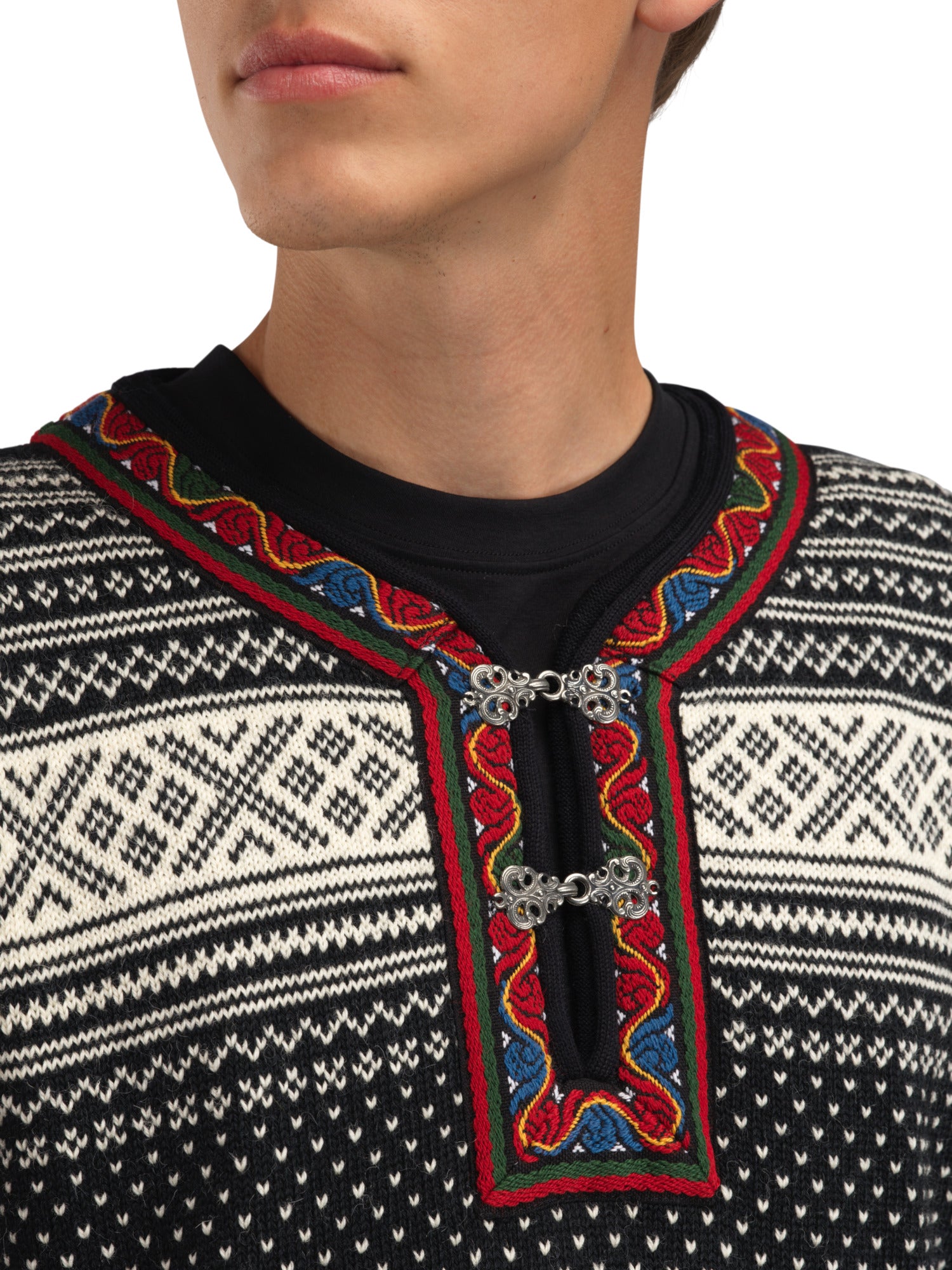 Dale Of Norway SETESDAL UNI SWEATER Black Offwhite 3XL - PeakStyle