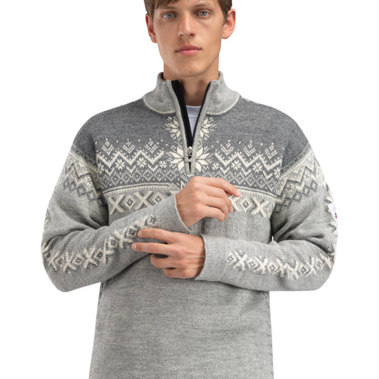Dale Of Norway M 140TH ANNIVERSARY MASC SWEATER Lightcharcoal Smoke Offwhite 3XL - PeakStyle