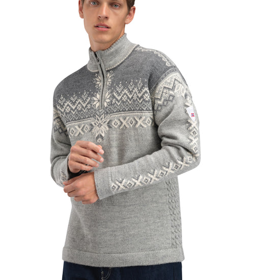 Dale Of Norway M 140TH ANNIVERSARY MASC SWEATER Lightcharcoal Smoke Offwhite 3XL - PeakStyle