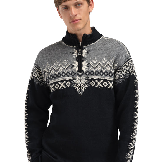 Dale Of Norway M 140TH ANNIVERSARY MASC SWEATER Black Smoke Offwhite 3XL - PeakStyle