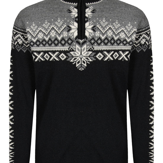 Dale Of Norway M 140TH ANNIVERSARY MASC SWEATER Black Smoke Offwhite 3XL - PeakStyle