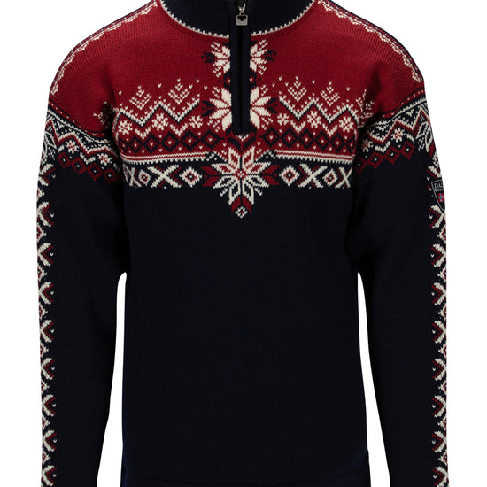 Dale Of Norway M 140TH ANNIVERSARY MASC SWEATER Navy Redrose Offwhite 3XL - PeakStyle