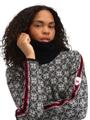 Dale Of Norway W FIRDA FEM SWEATER Black Offwhite XL - PeakStyle