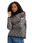 Dale Of Norway W FIRDA FEM SWEATER Black Offwhite XL - PeakStyle