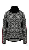 Dale Of Norway W FIRDA FEM SWEATER Black Offwhite XL - PeakStyle
