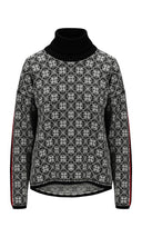 Dale Of Norway W FIRDA FEM SWEATER Black Offwhite XL - PeakStyle
