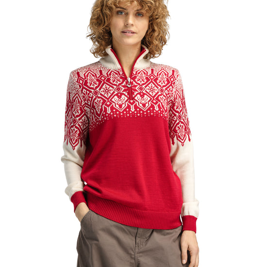 Dale Of Norway WINTERLAND FEM SWEATER Raspberry S - PeakStyle