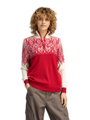Dale Of Norway WINTERLAND FEM SWEATER Raspberry S - PeakStyle