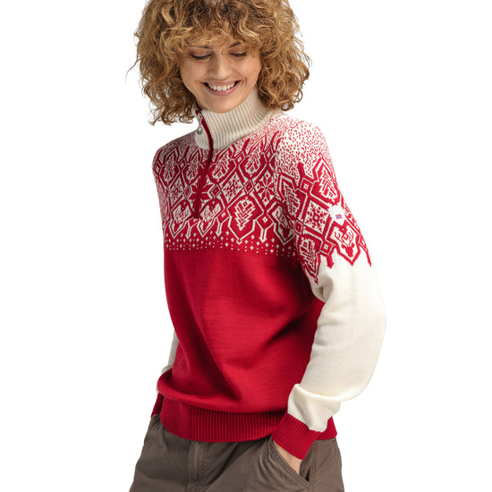 Dale Of Norway WINTERLAND FEM SWEATER Raspberry S - PeakStyle