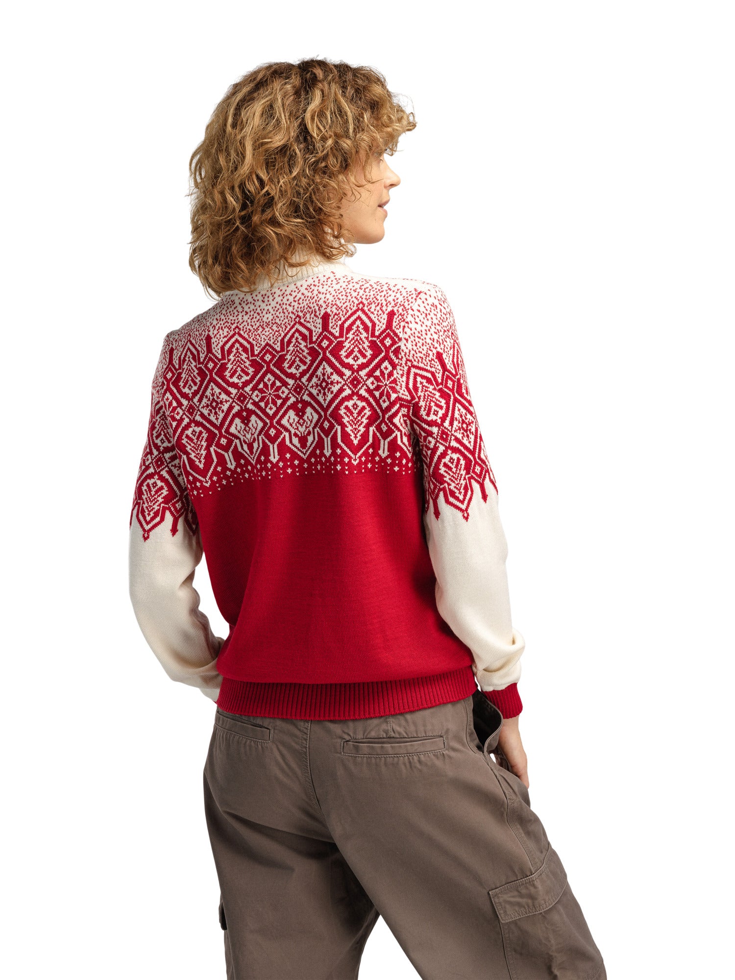 Dale Of Norway WINTERLAND FEM SWEATER Raspberry S - PeakStyle