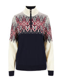 Dale Of Norway WINTERLAND FEM SWEATER Navy Offwhite Raspberry S - PeakStyle