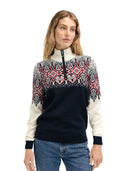 Dale Of Norway WINTERLAND FEM SWEATER Navy Offwhite Raspberry S - PeakStyle