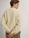 Dale Of Norway LUSA Wollpullover Herren Offwhite – Studio Rückansicht