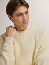 Dale Of Norway LUSA Wollpullover Herren Offwhite – Detail Portrait