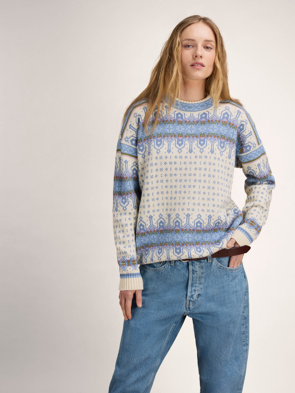 Dale Of Norway ALBERTVILLE Damen – Offwhite - Blue Shadow – Studio 3