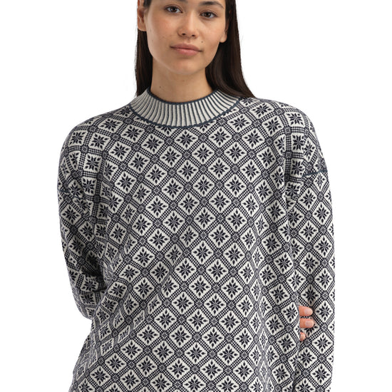 Dale Of Norway LANGØY Merino-Pullover Damen Marine - Offwhite Packshot