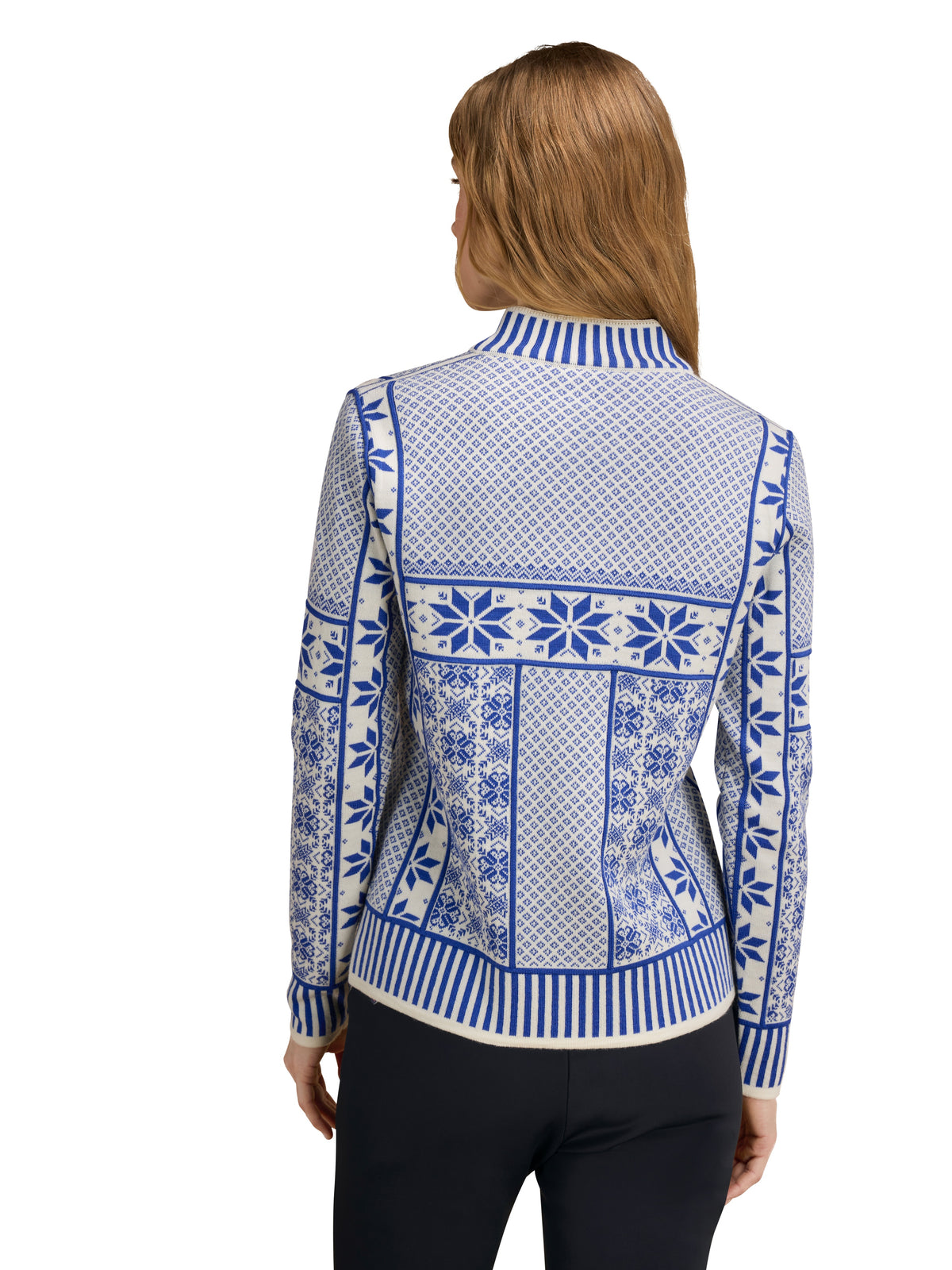 Dale Of Norway VARDÅSEN Damen – Offwhite - Ultramarine – Studio – 96361_A00_VARDAÅSEN_FEM_SWEATER- 19