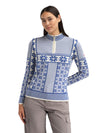 Dale Of Norway VARDÅSEN Damen – Offwhite - Ultramarine – Studio – 96361_A00_VARDASEN_FEM_SWEATER-869-2