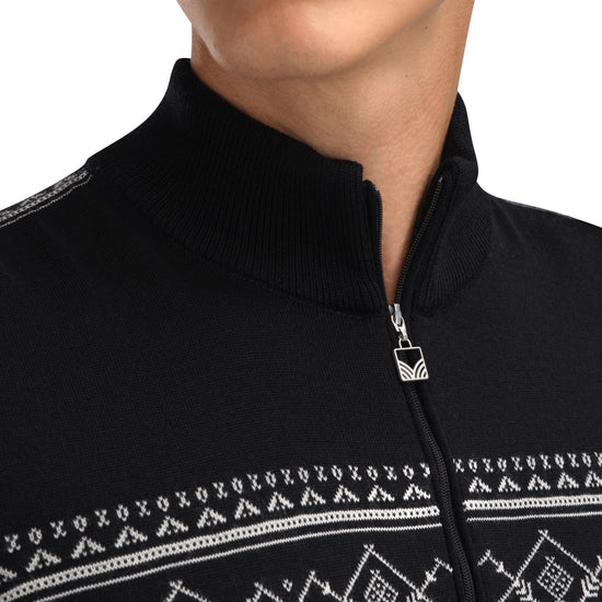 Dale Of Norway LIASET Merino-Pullover Herren – Black - Offwhite