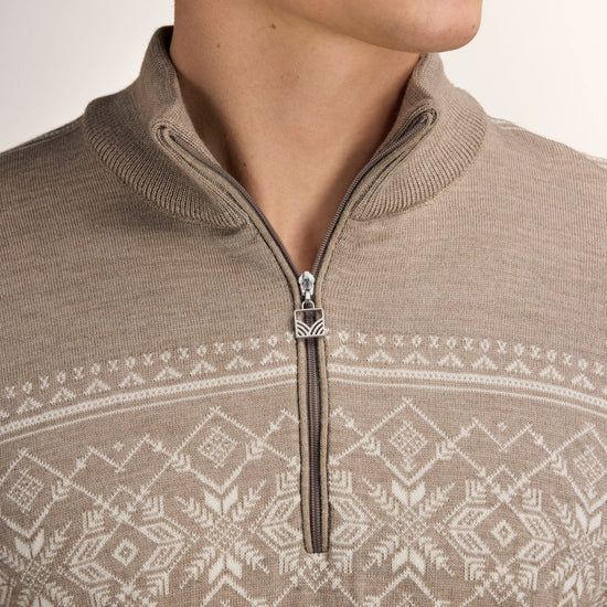 Dale Of Norway LIASET Merino-Pullover Herren – Mountainstone - Offwhite