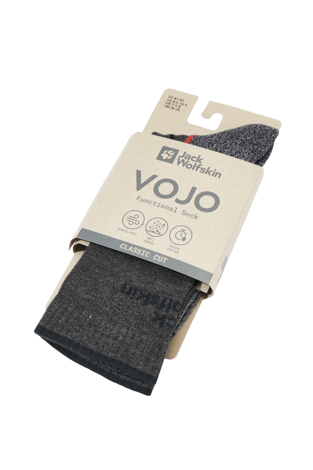 Jack Wolfskin VOJO SOCK CL C dark grey 47-49 - PeakStyle