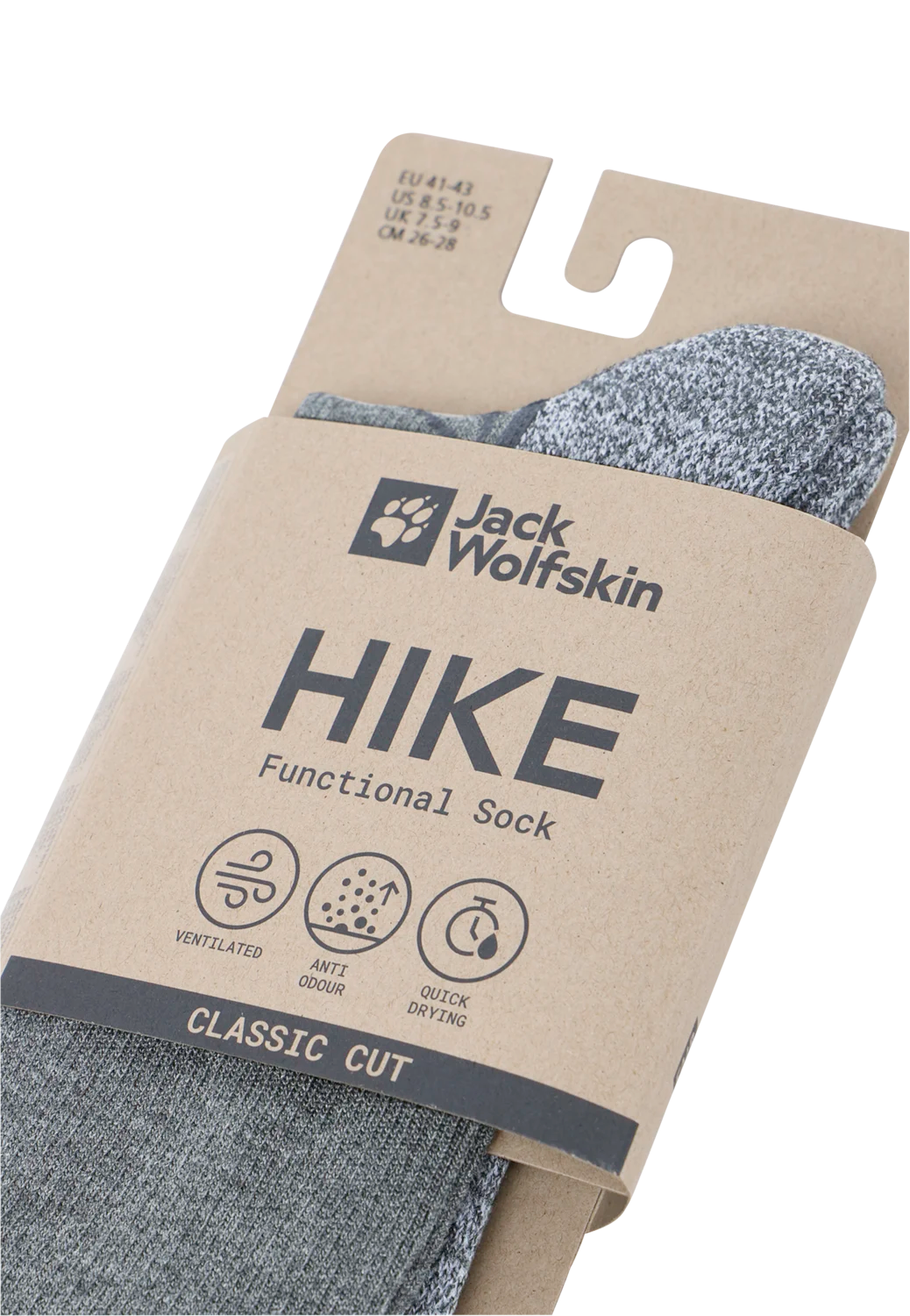Jack Wolfskin VOJO LIGHT SOCK CL C dark grey 47-49 - PeakStyle