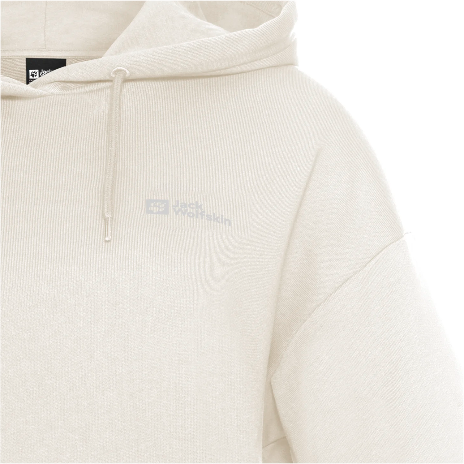 Jack Wolfskin W ESSENTIAL HOODIE W cotton white 2XL - PeakStyle