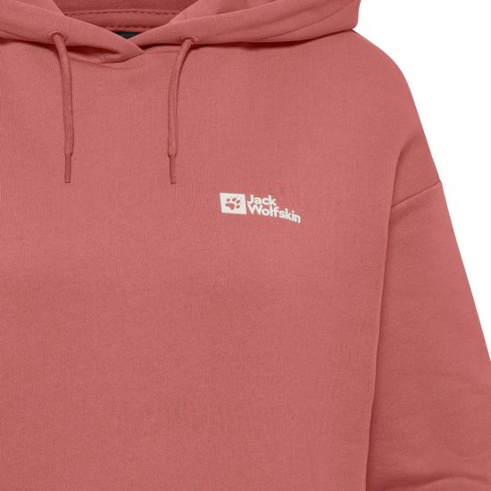 Jack Wolfskin W ESSENTIAL HOODIE W mineral red 2XL - PeakStyle