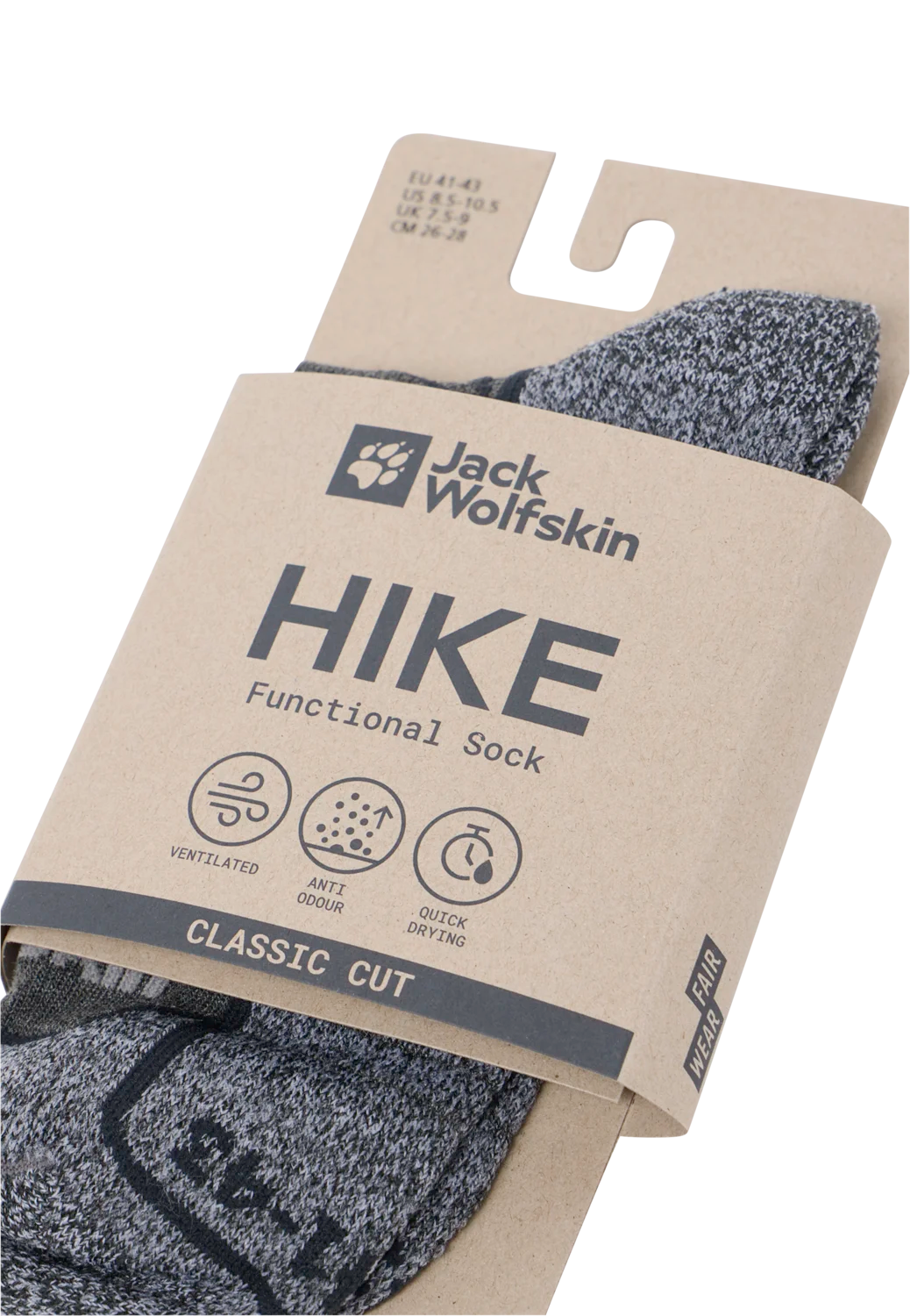 Jack Wolfskin VOJO LIGHT SOCK LOW C dark grey 47-49 - PeakStyle