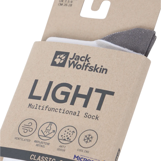 Jack Wolfskin PRELIGHT SOCK CL C White 47-49 - PeakStyle