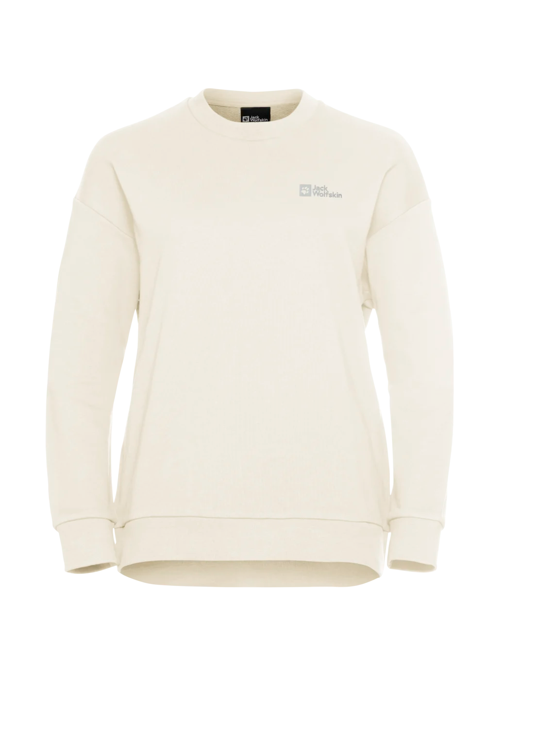 Jack Wolfskin W ESSENTIAL CREWNECK W cotton white 2XL - PeakStyle