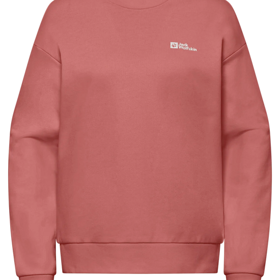 Jack Wolfskin W ESSENTIAL CREWNECK W mineral red 2XL - PeakStyle