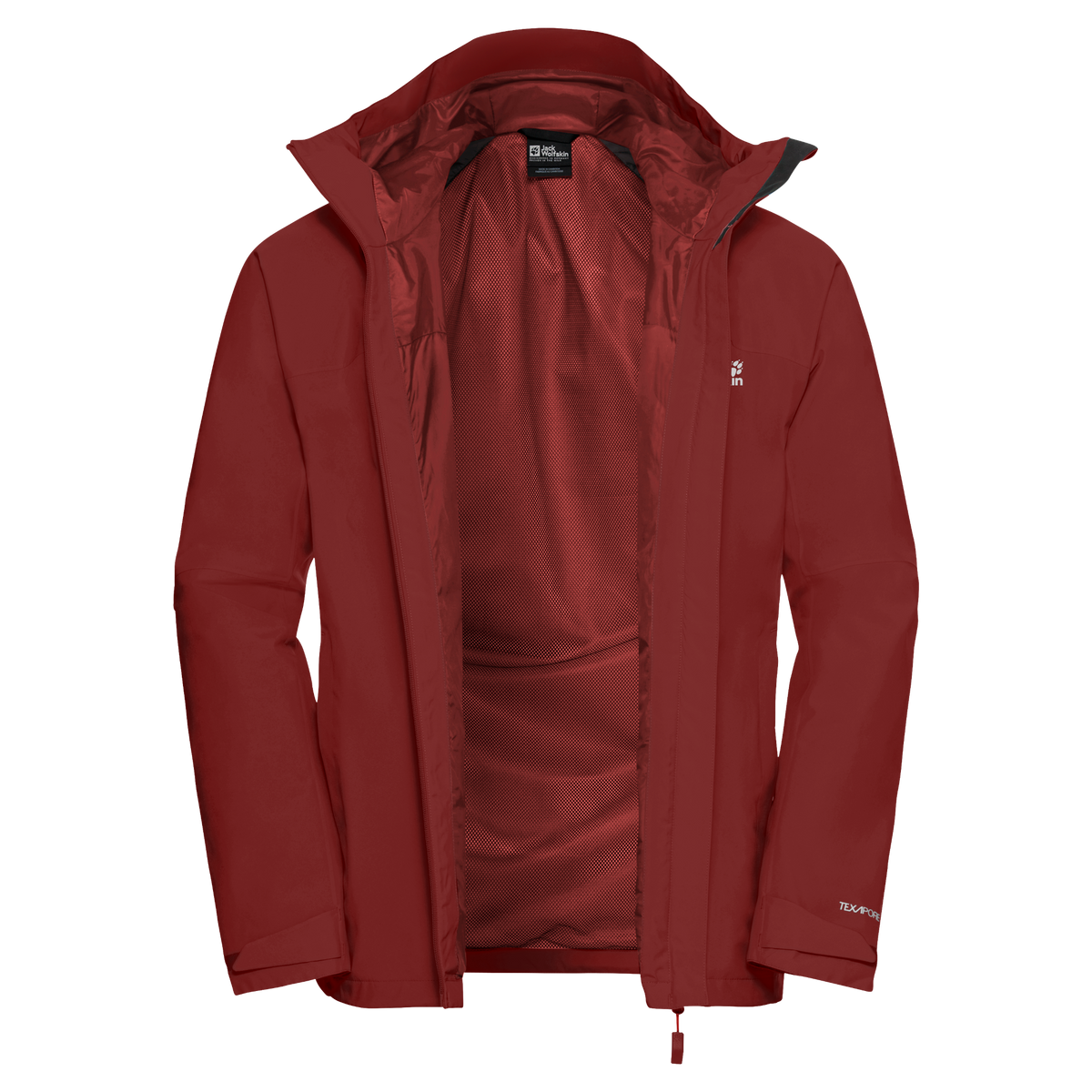 Jack Wolfskin TEMPEST 2L Jacke Herren – Merlot – 9-a105