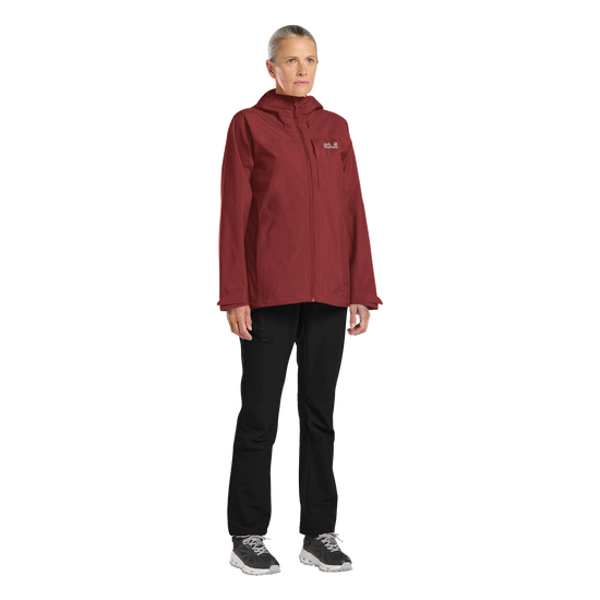 Jack Wolfskin TEMPEST 2L Jacke Damen – Merlot – 3-ma110