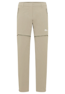 Jack Wolfskin W HIKEOUT ZIP AWAY PANTS W stone 46 L - PeakStyle